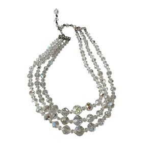 Triple Strand Women's Layered Beaded Statement Necklace Fashion Fast Shipping